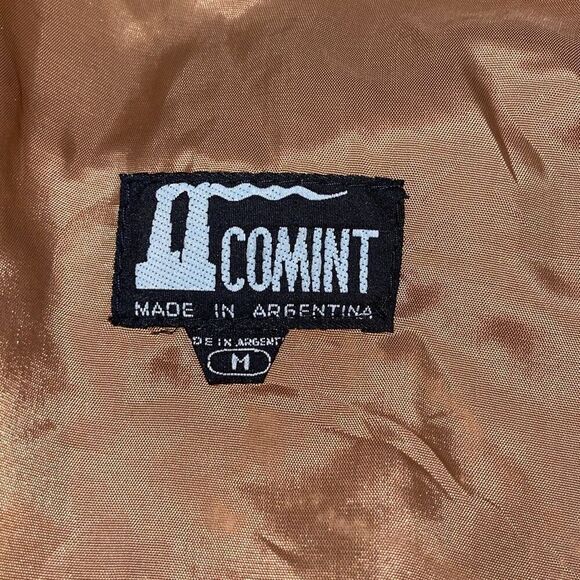 COMINT Vintage Brown Suede Fringe Jacket Blazer Size Medium Argentina - Picture 8 of 12